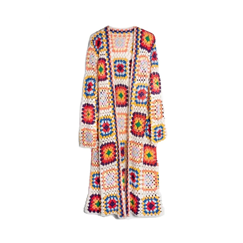 SAACHI Multicolor Crochet Cardigan